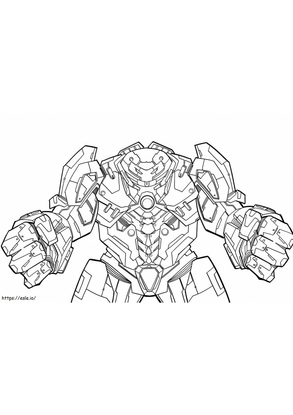 Hulkbuster Suit coloring page