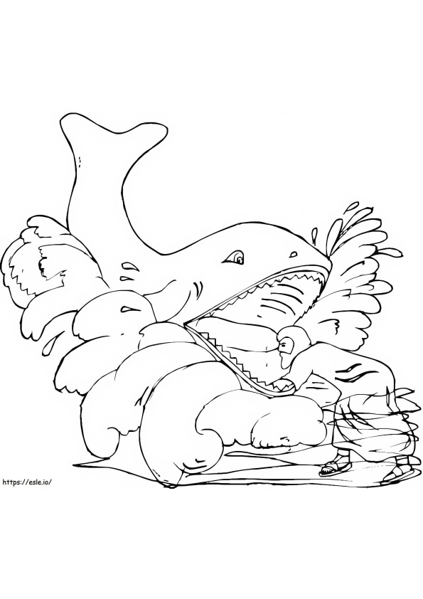 In The Mouth Of The Whale coloring page