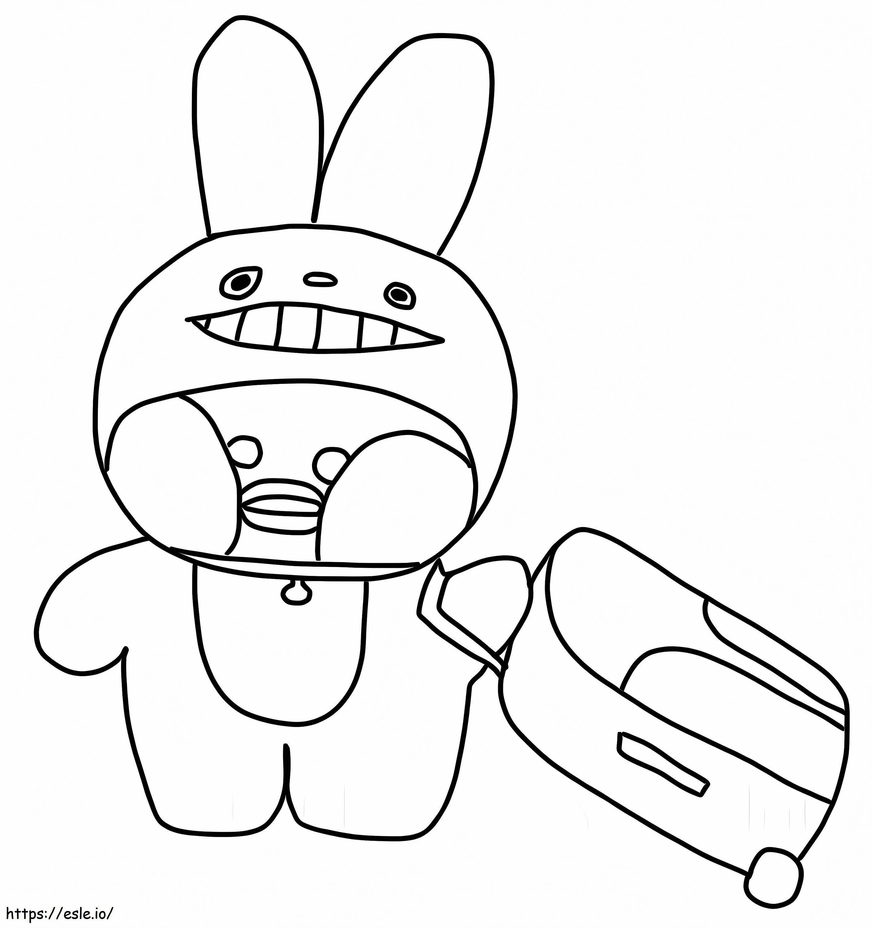 Cute Lalafanfan coloring page