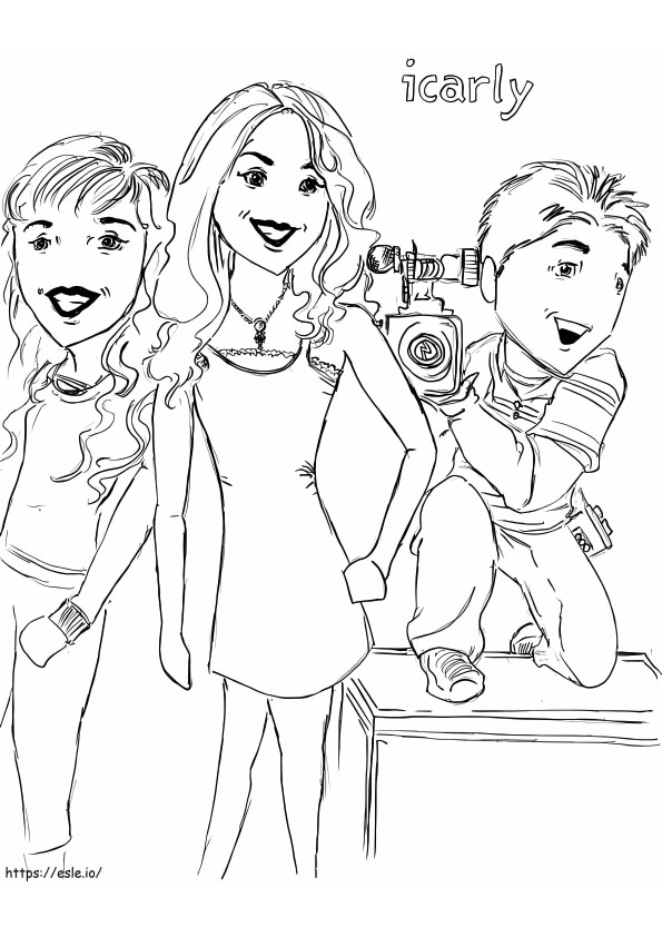 ICarly Sketch coloring page