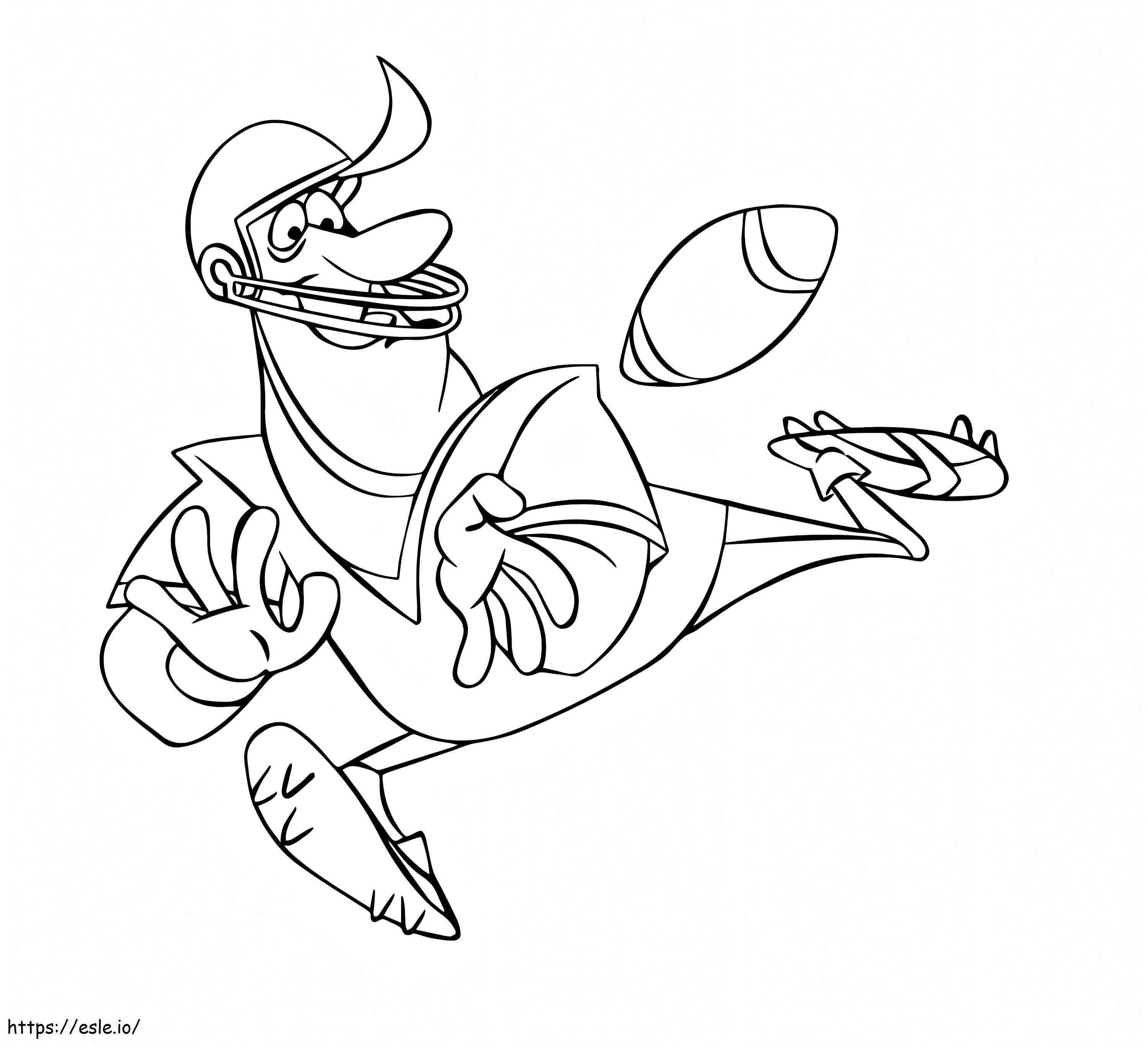 American Football Player coloring page
