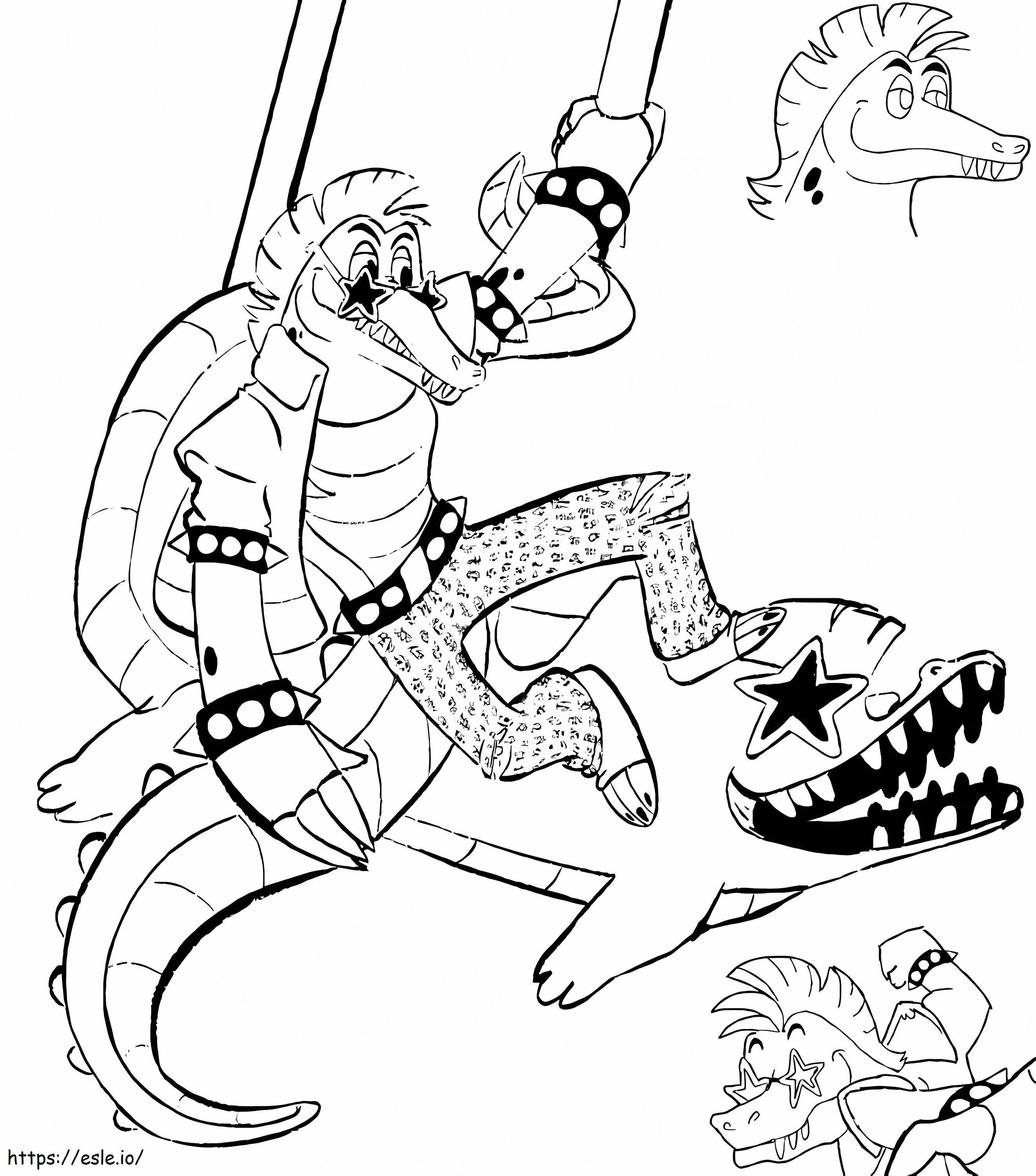 Coloriage Alligator de Montgomery imprimable à imprimer dessin