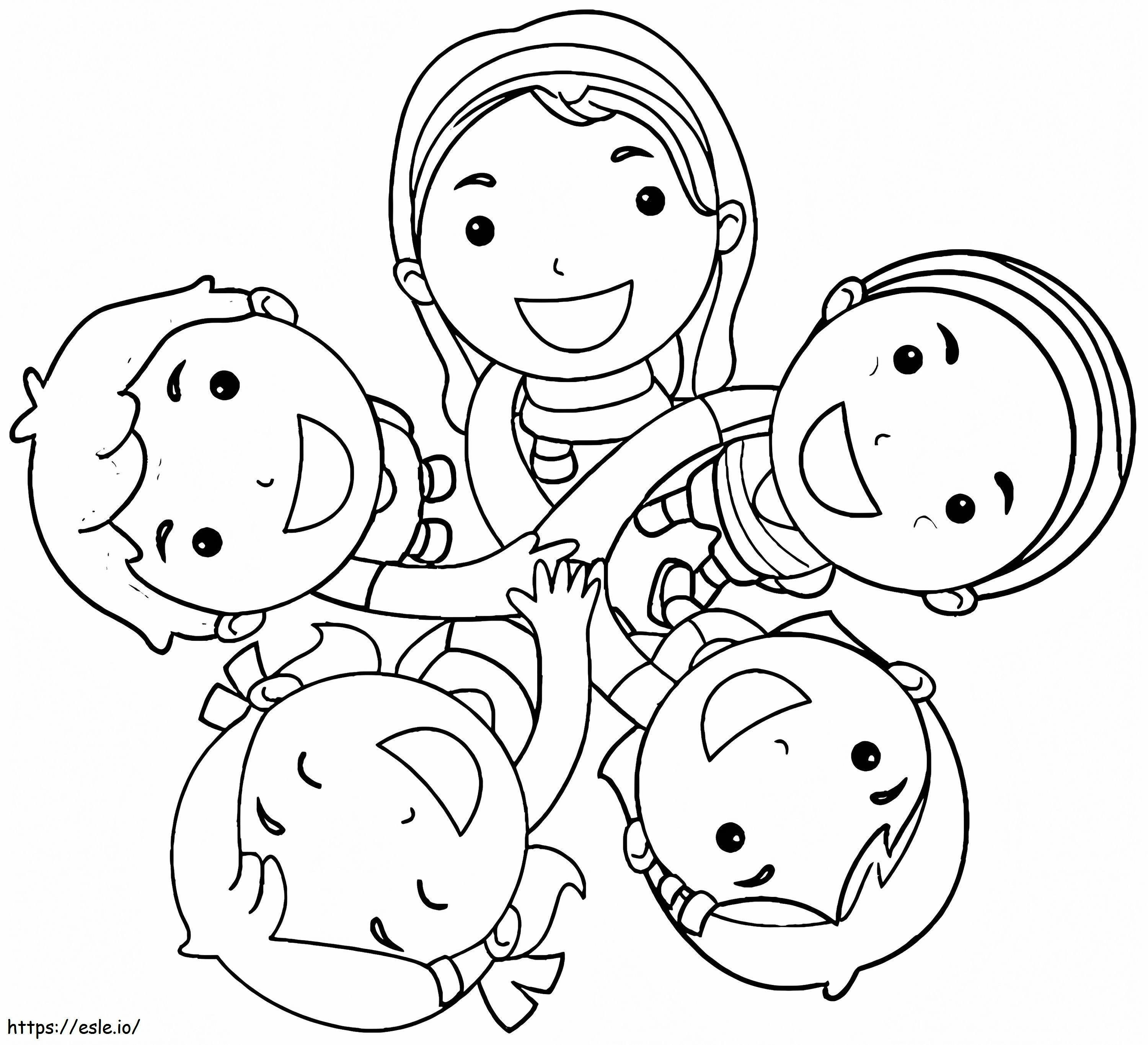 Friendship 1 coloring page