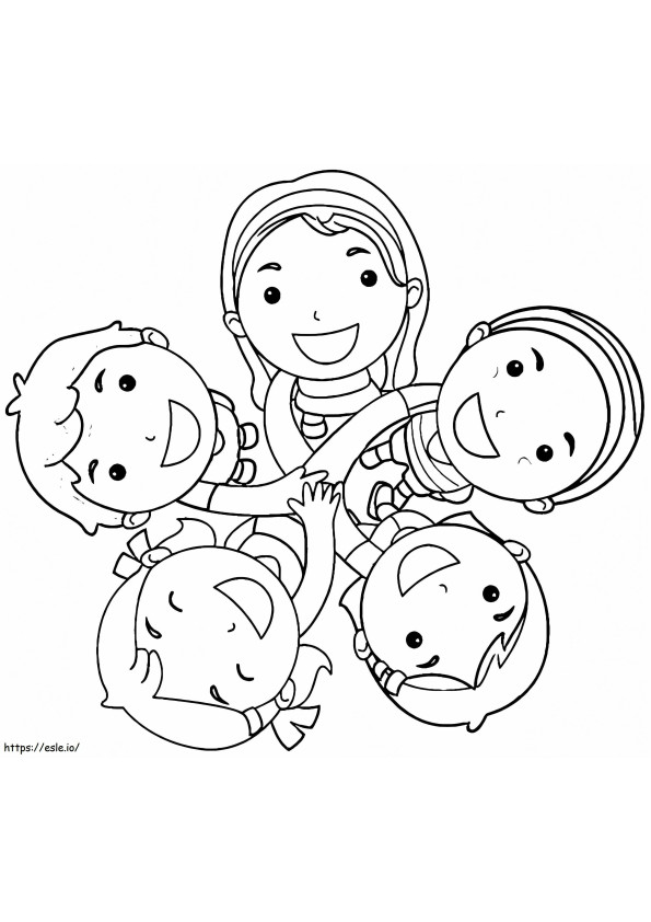 Friendship 1 coloring page