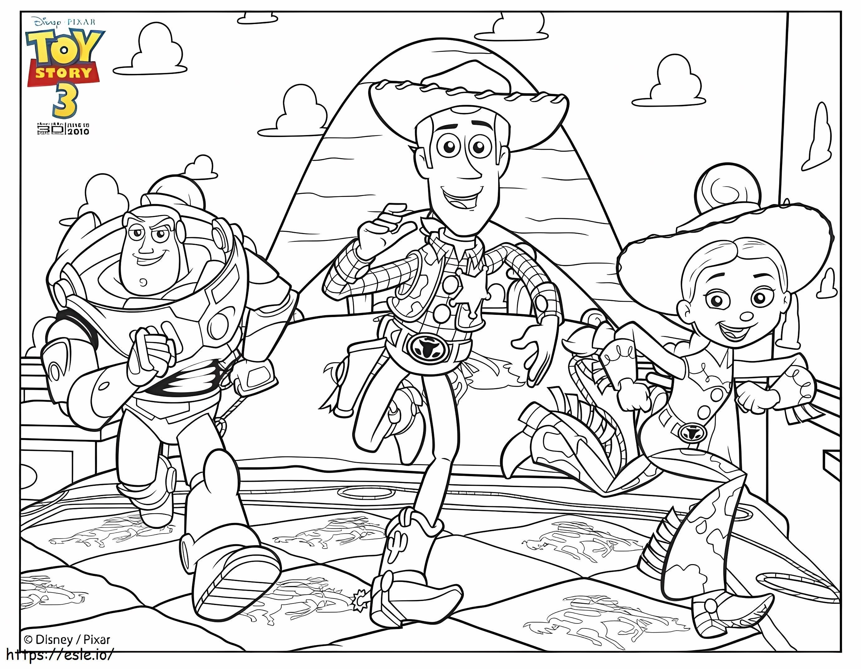 1559875683 Buzz Woody Jessie A4 coloring page