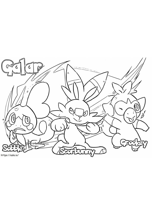 Sobble 3 coloring page