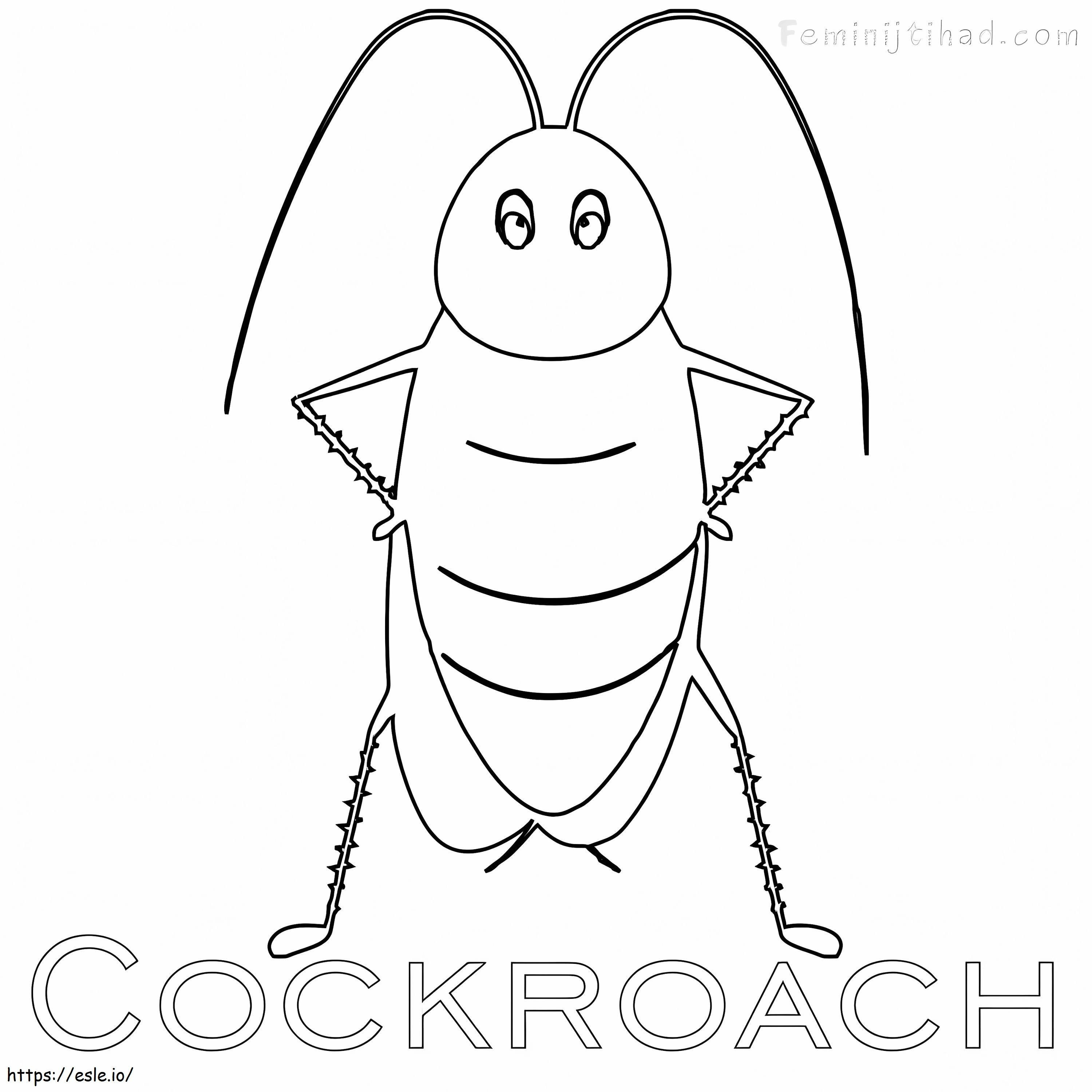 Animierte Kakerlake ausmalbilder