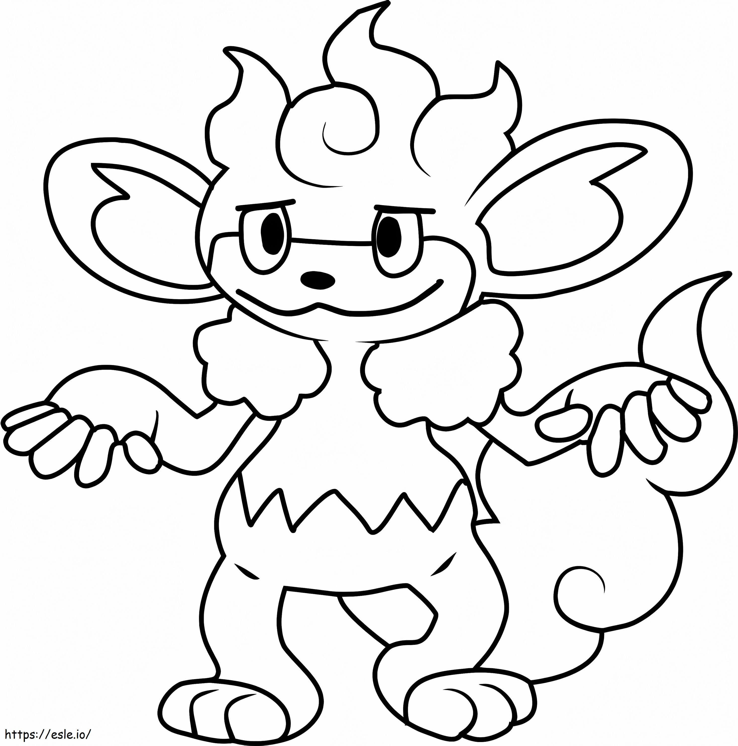 Coloriage Pokémon Simsear Gen 5 à imprimer dessin