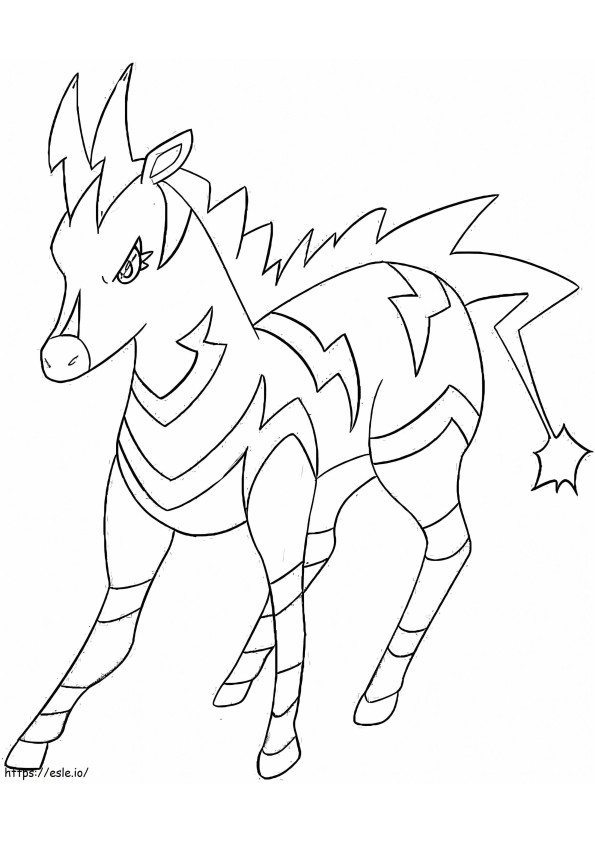 Awesome Zebstrika coloring page