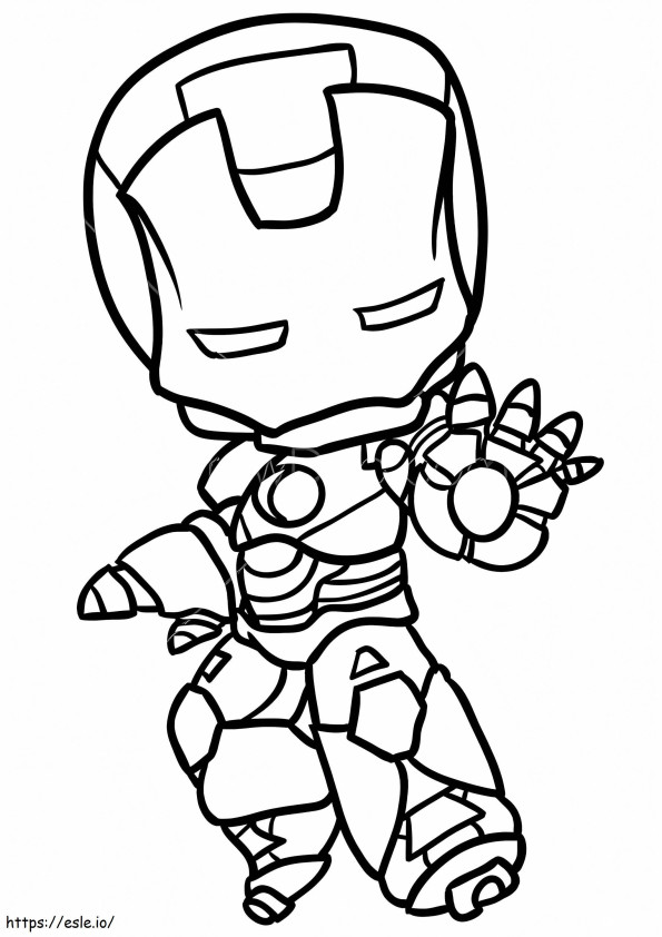 Funny Ironman coloring page