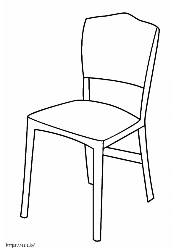 Bardzo łatwe krzesło kolorowanka