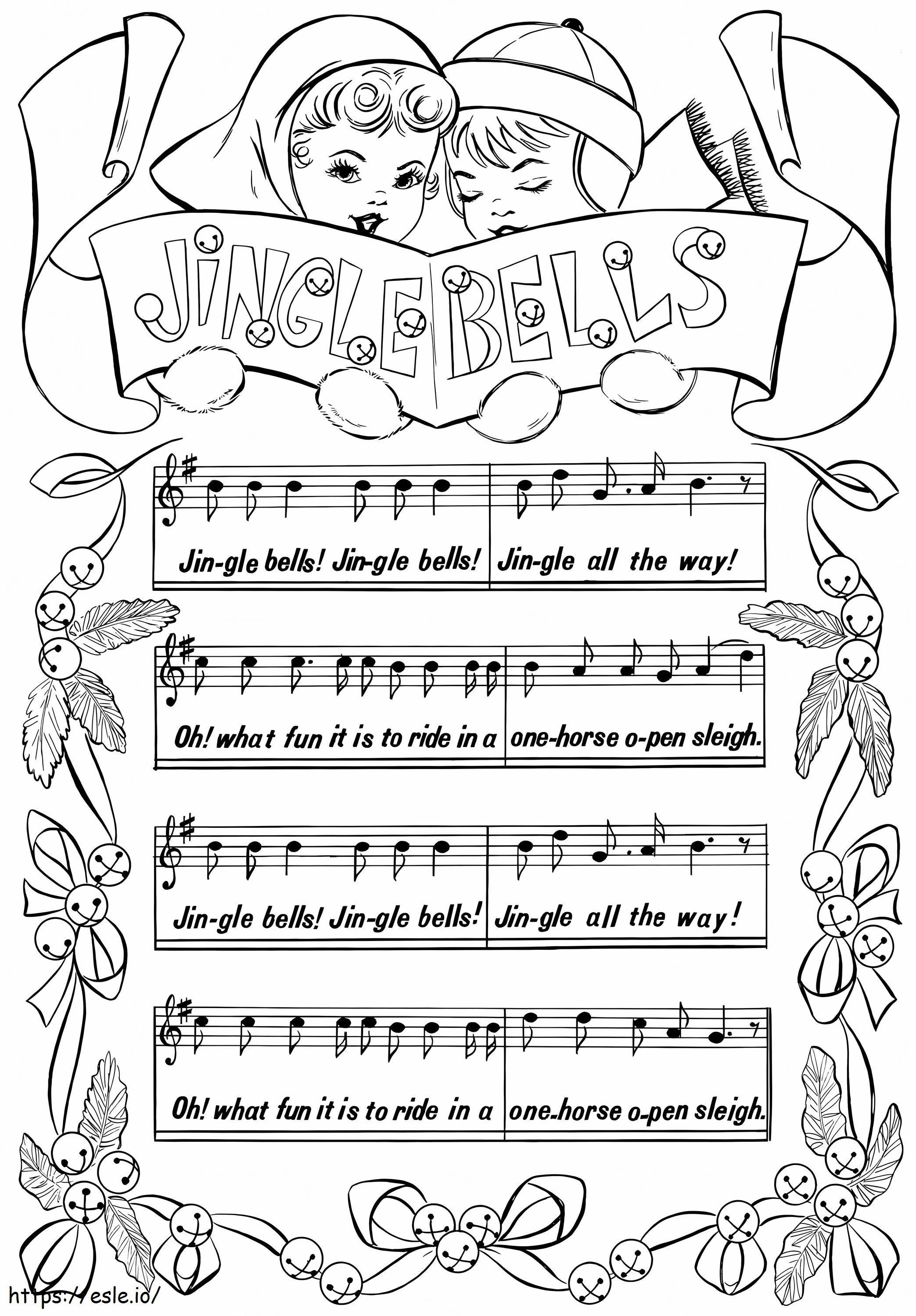 Christmas Song coloring page