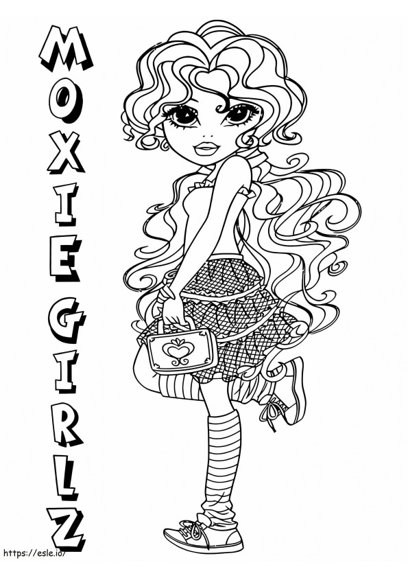 Moxie Girlz 4 coloring page