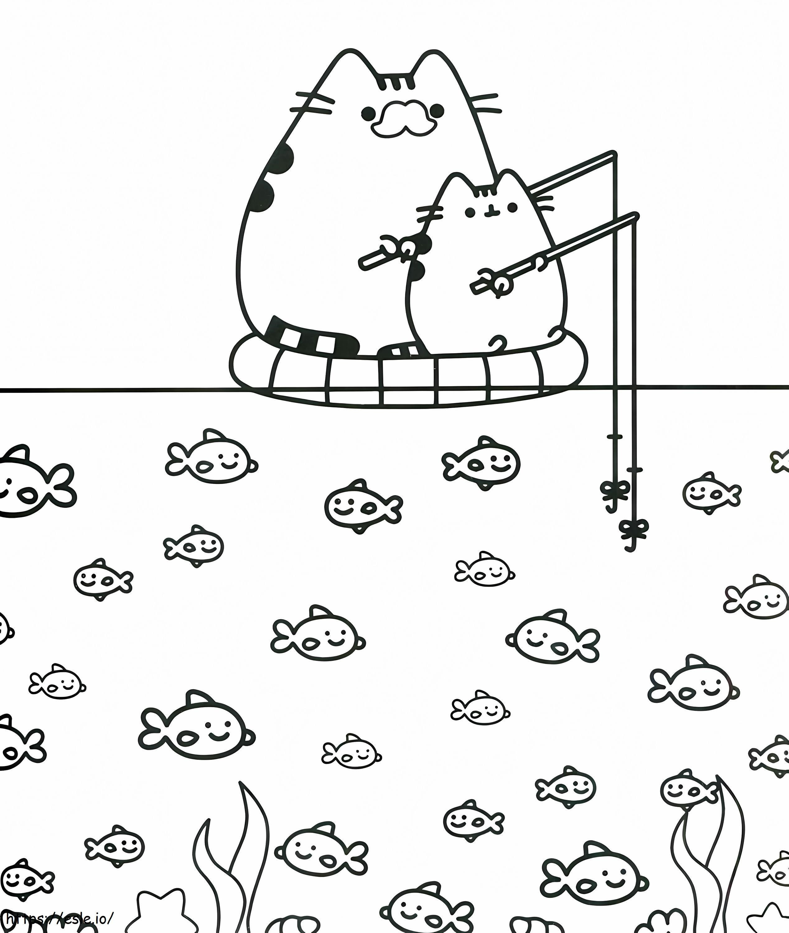 Coloriage 1578995027 Marvelous Pusheen Cat Jeux De Noël Chats Imprimables Gratuits à imprimer dessin