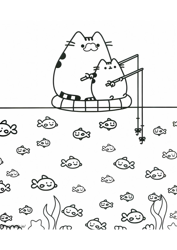 Coloriage 1578995027 Marvelous Pusheen Cat Jeux De Noël Chats Imprimables Gratuits à imprimer dessin