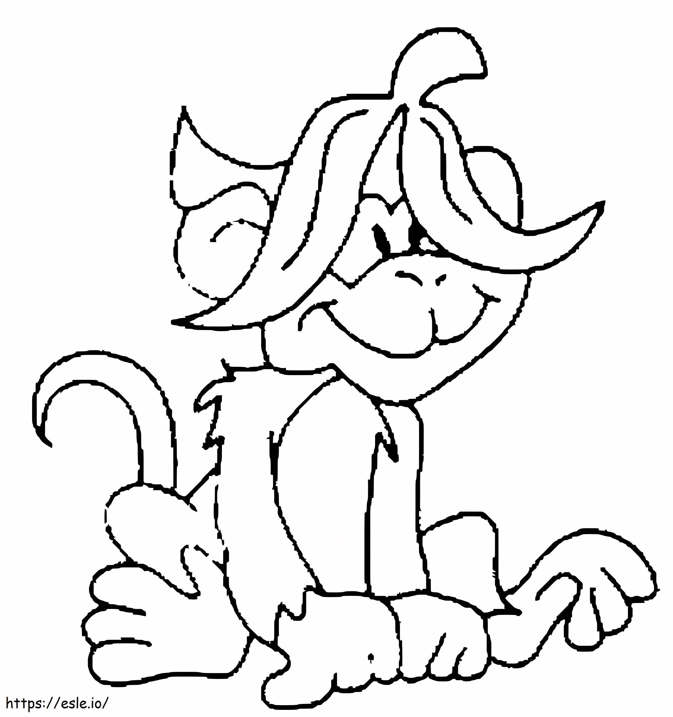 Monkey Printable coloring page