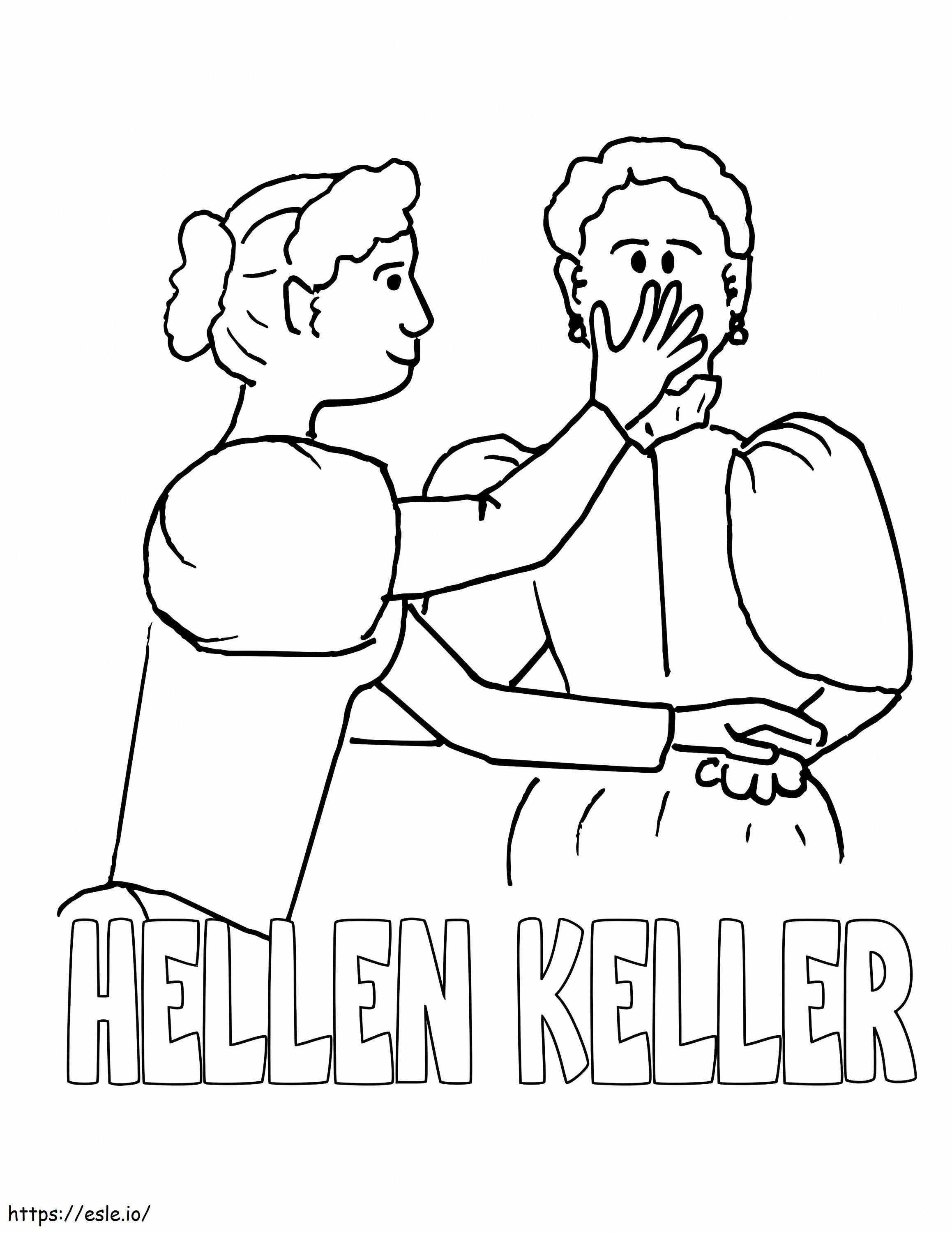 Helen Keller 4 coloring page