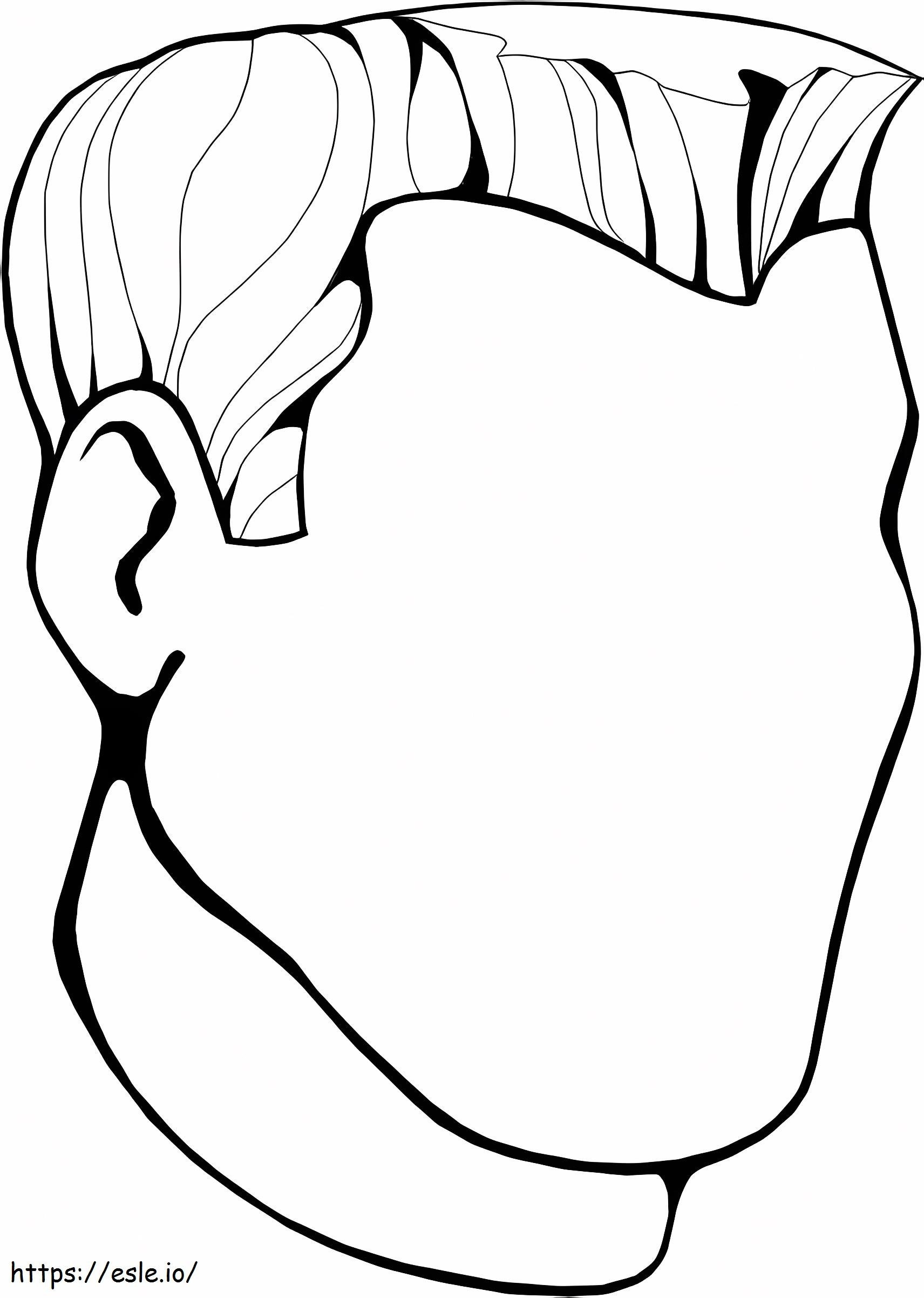 Men Blank Face coloring page