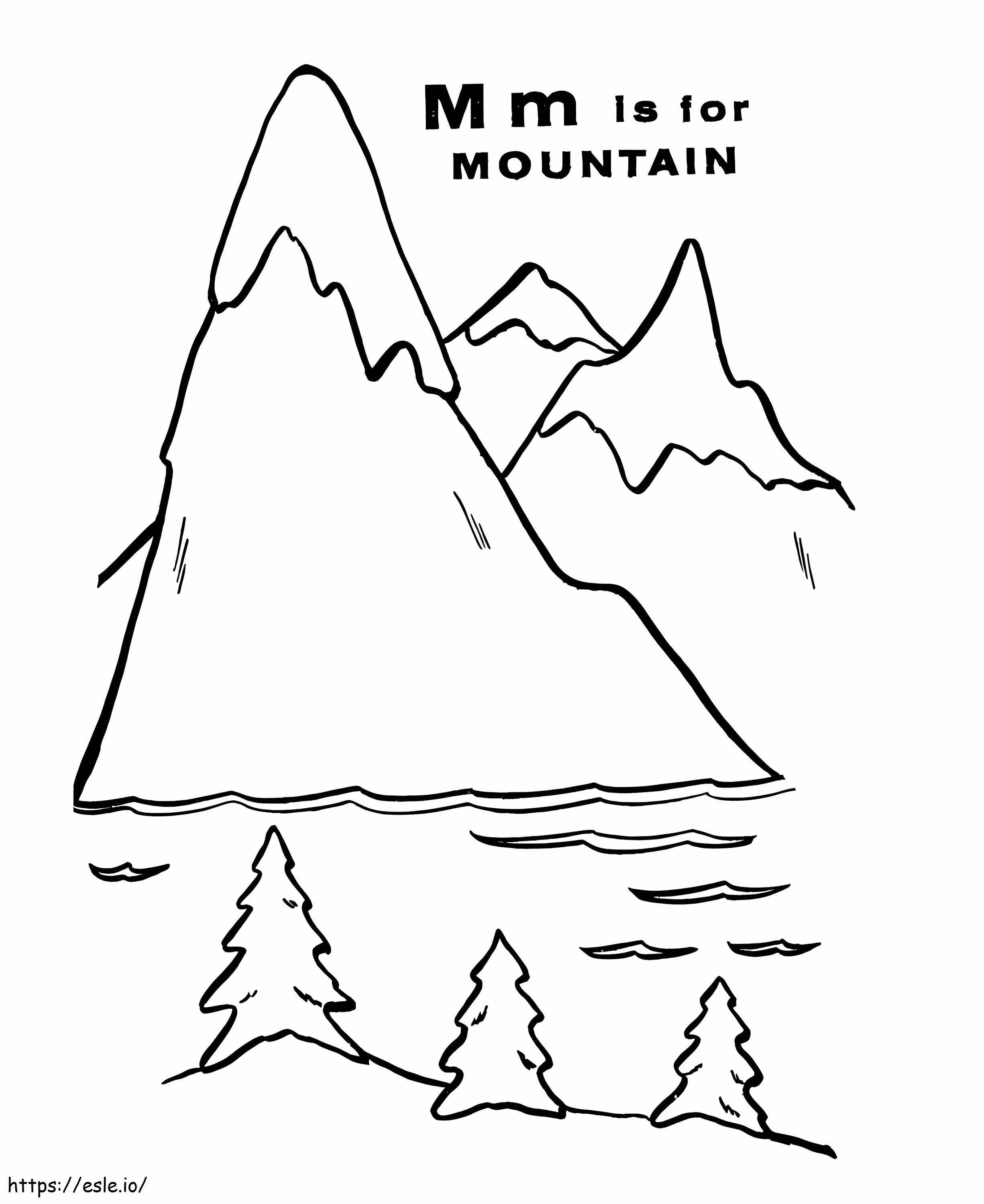 Az M a hegyre vonatkozik kifestő