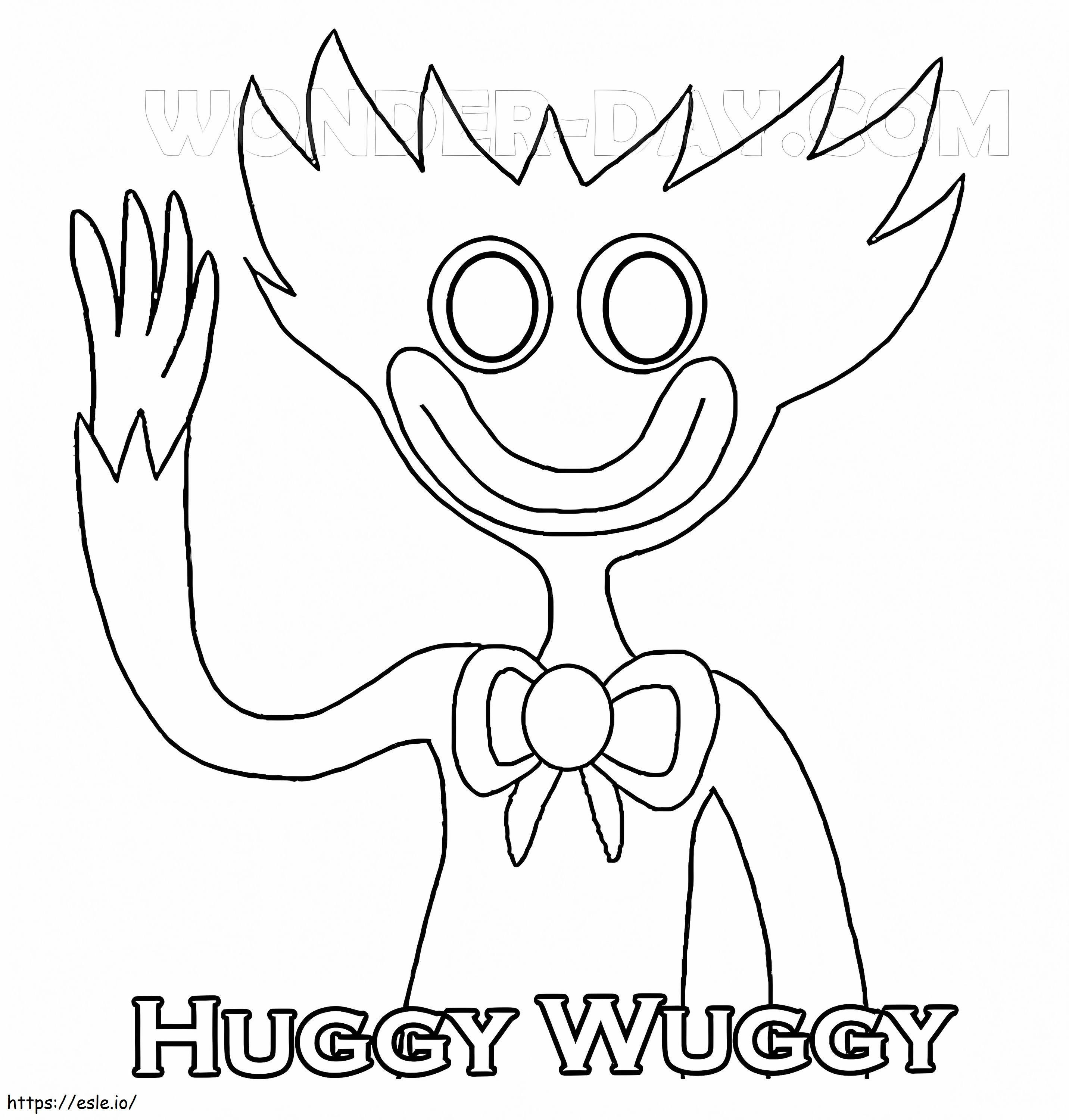 Huggy Wuggy 7 kleurplaat kleurplaat