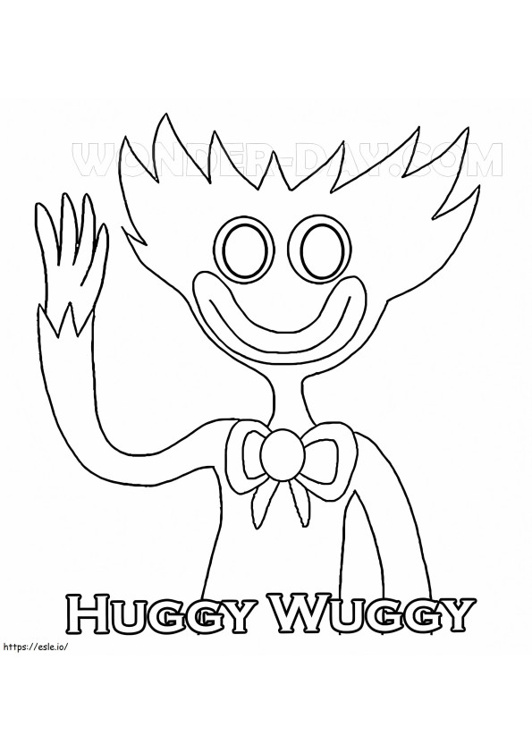 Huggy Wuggy 7 kleurplaat