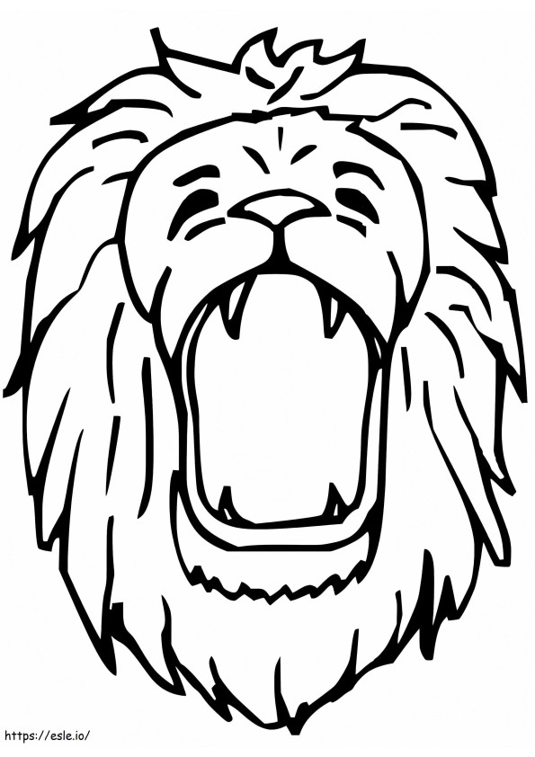 Lion Face Free Printable coloring page