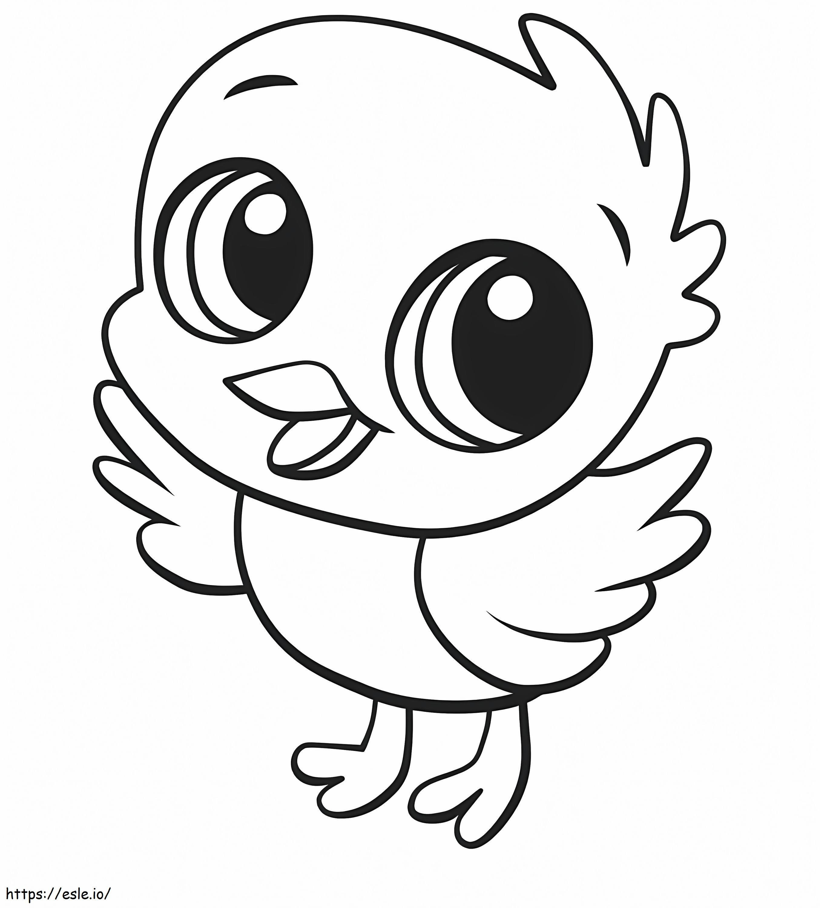 Funny Chick coloring page