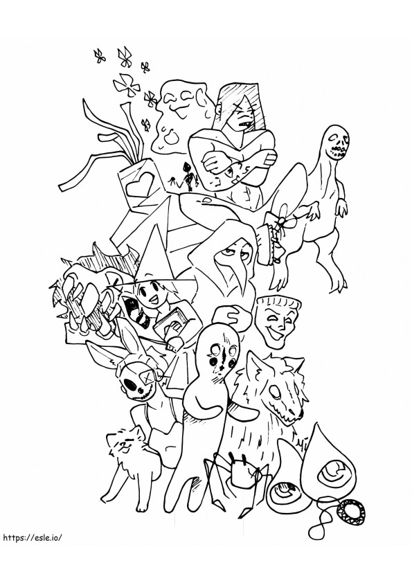 Scp Monsters 1 coloring page