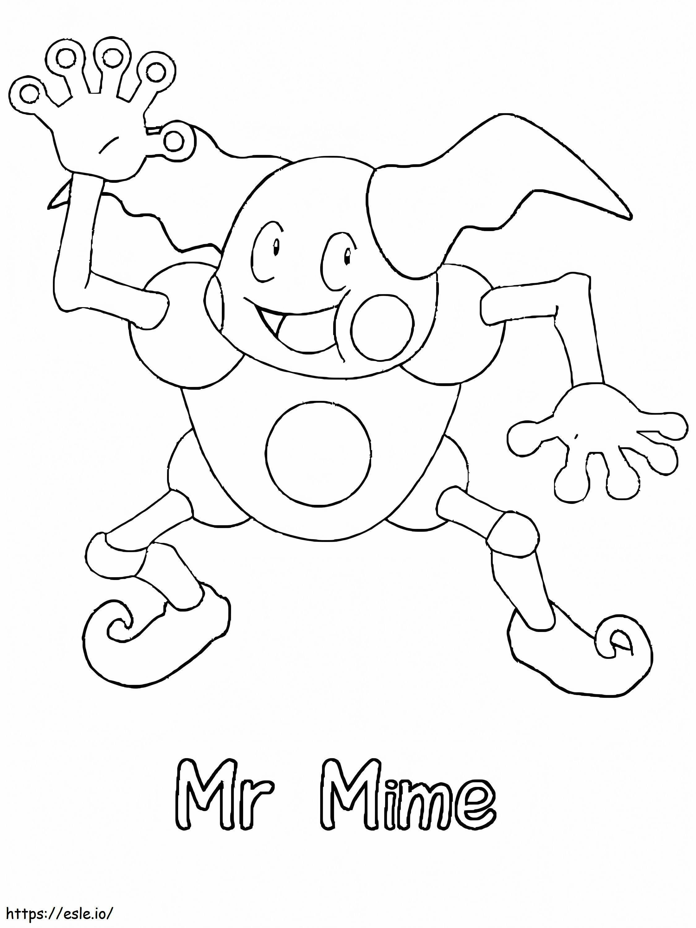 Mr. Mime 3 coloring page