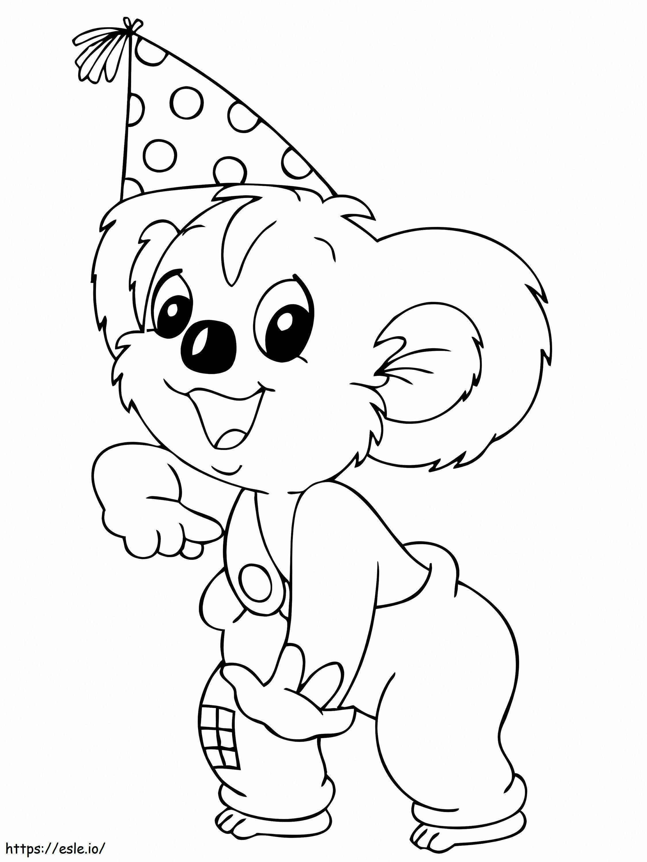 Happy Blinky Bill coloring page