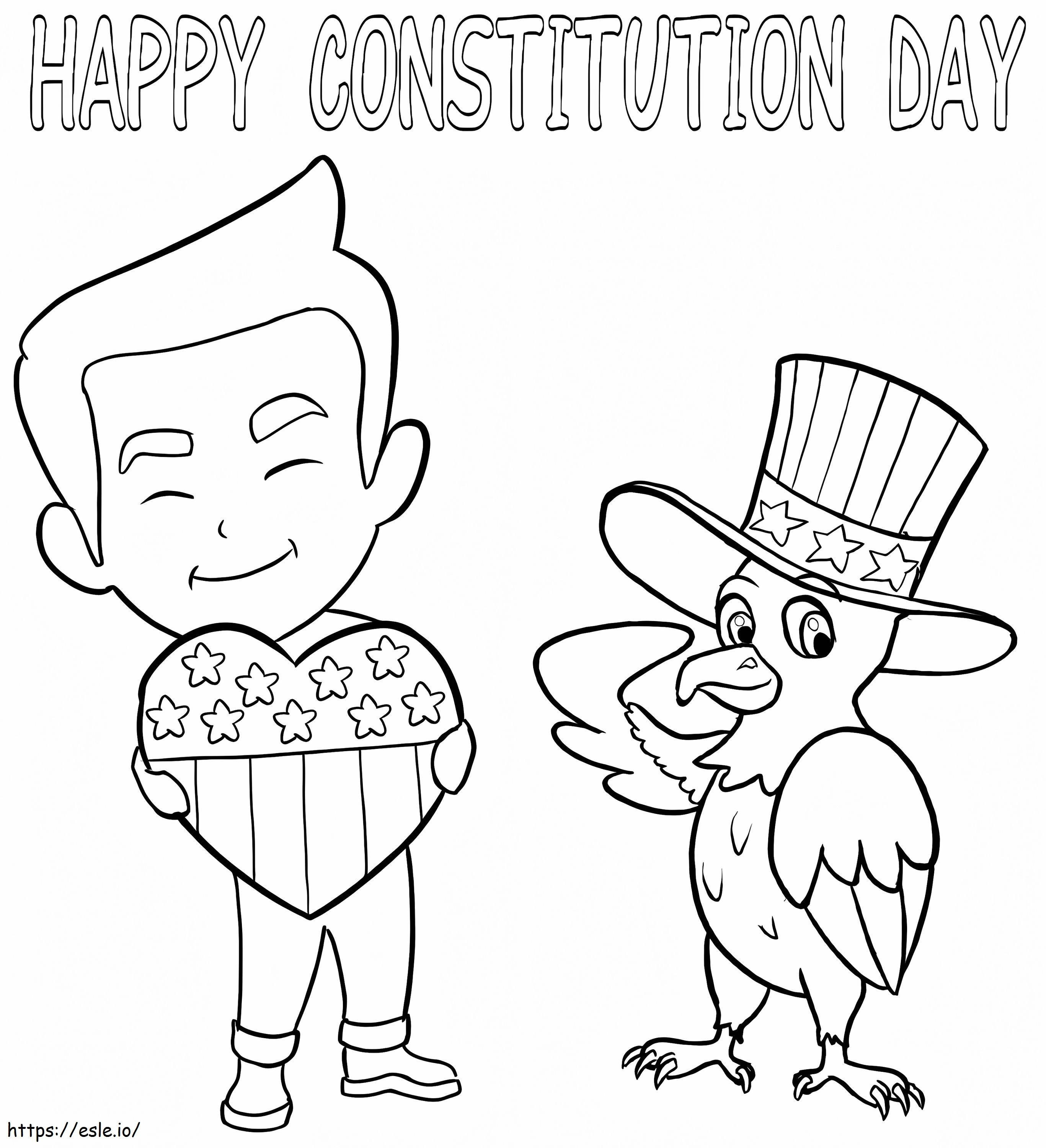 Día de la Constitución 6 para colorear
