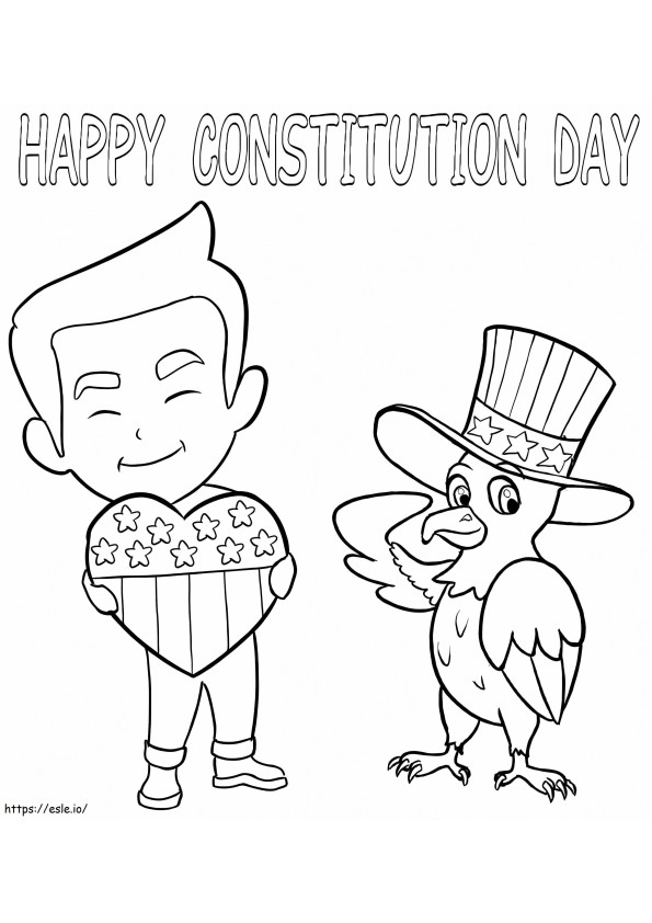 Dia da Constituição 6 para colorir