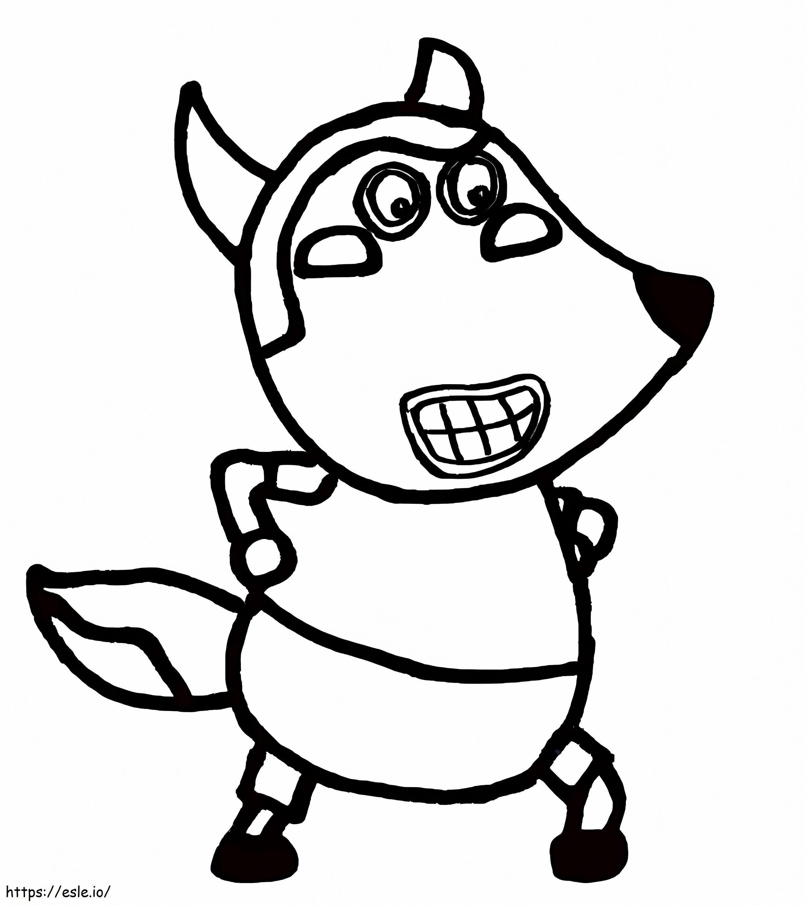 Funny Wolfoo 1 coloring page
