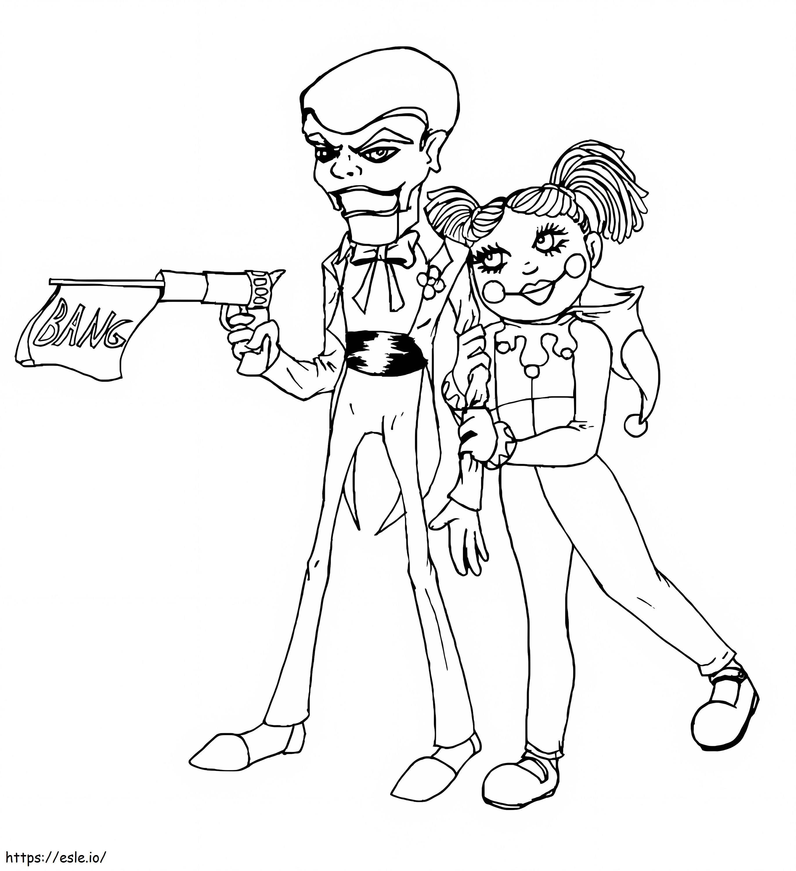 Slappy And Friend coloring page