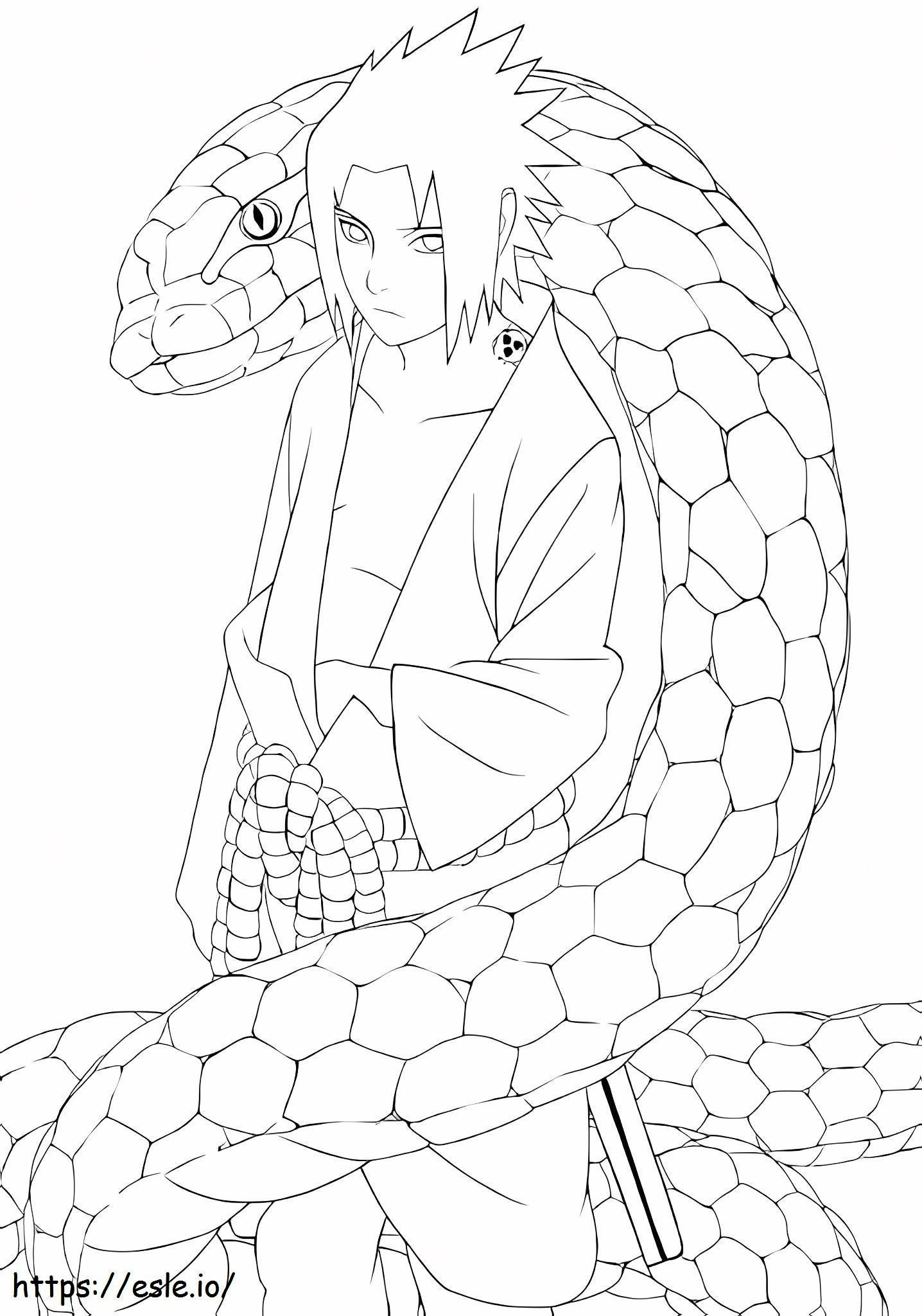 Sasuke Y Aoda coloring page