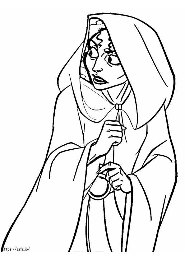 Free Printable Mother Gothel coloring page
