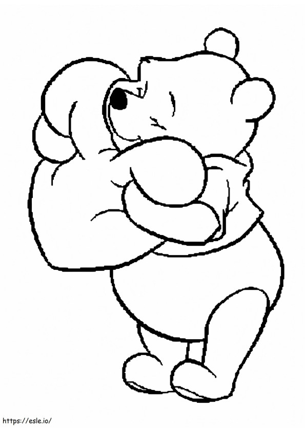 Draw Winnie From Pooh coloring page