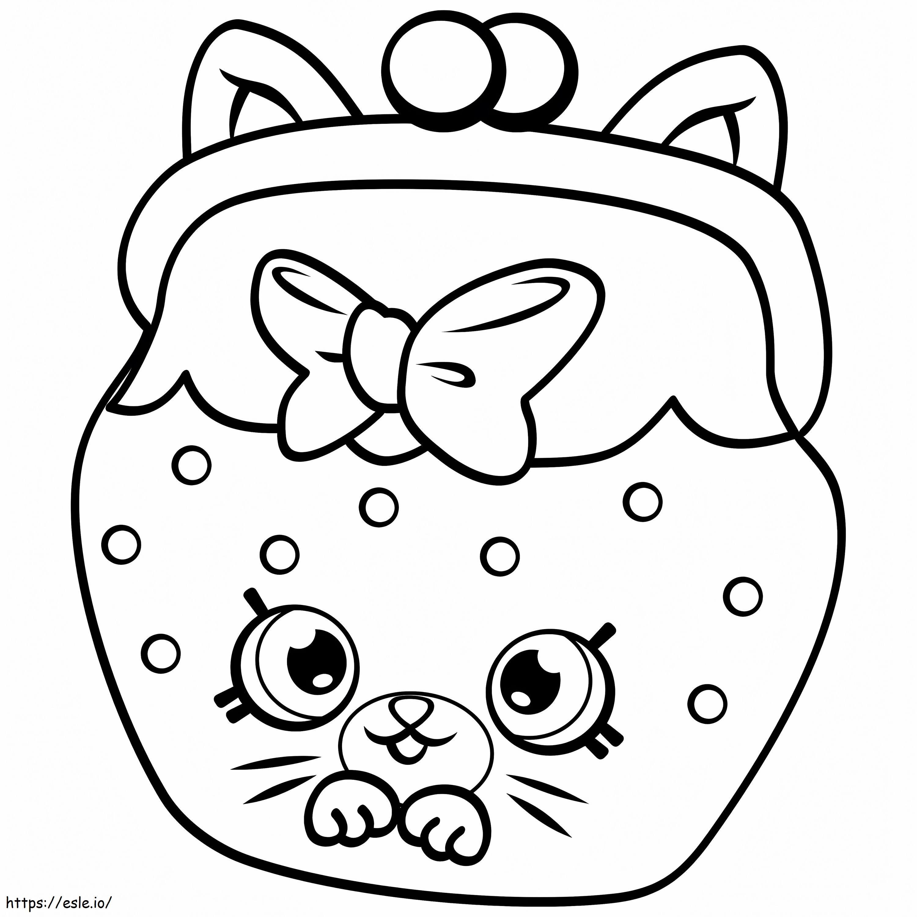 Jingle Purse Shopkin coloring page