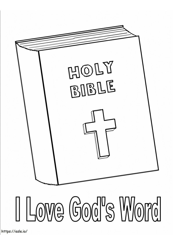 Coloriage Sainte Bible à imprimer dessin