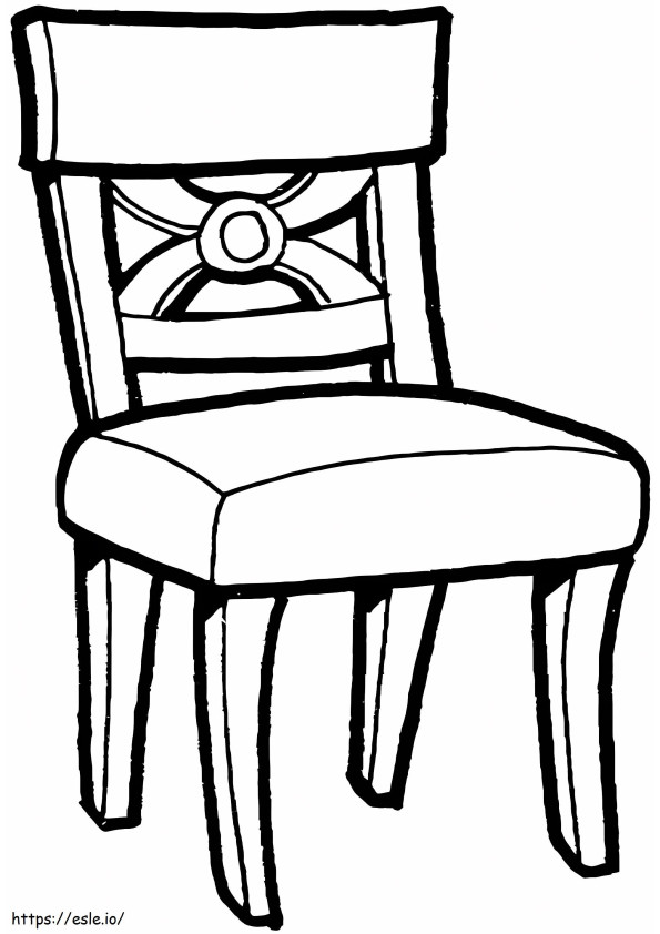 Krzesło kuchenne kolorowanka