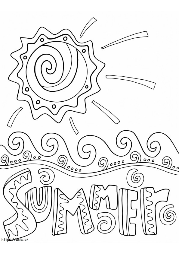 Summer 2 coloring page