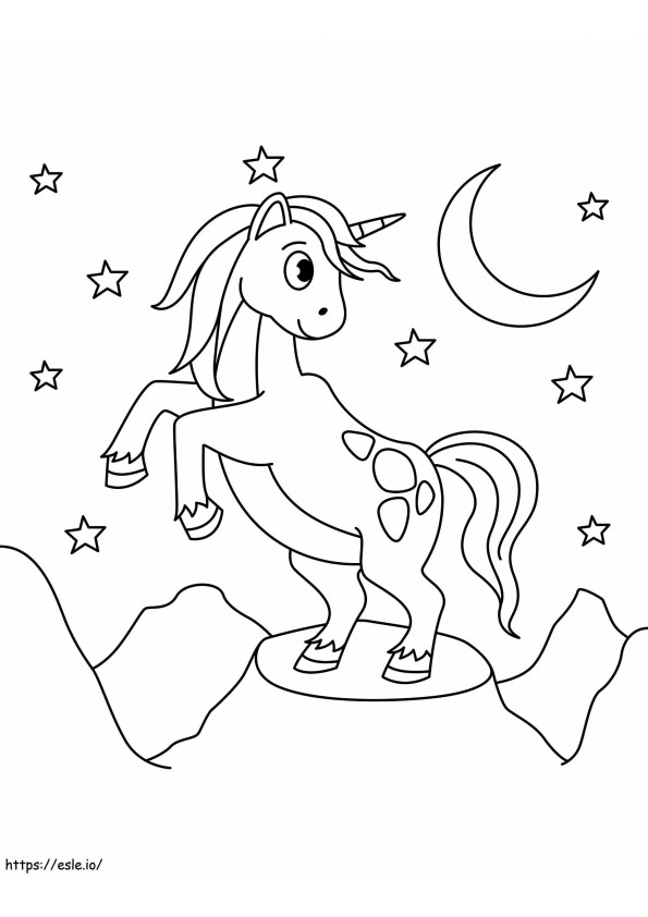 1576117788 Unicorn Tengah Malam Gambar Mewarnai