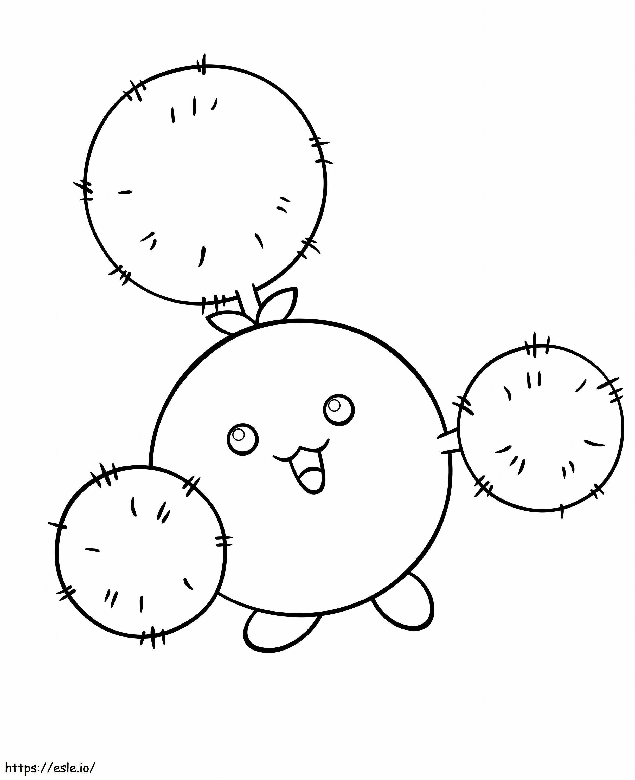 Jumpluff En Pokémon kleurplaat kleurplaat