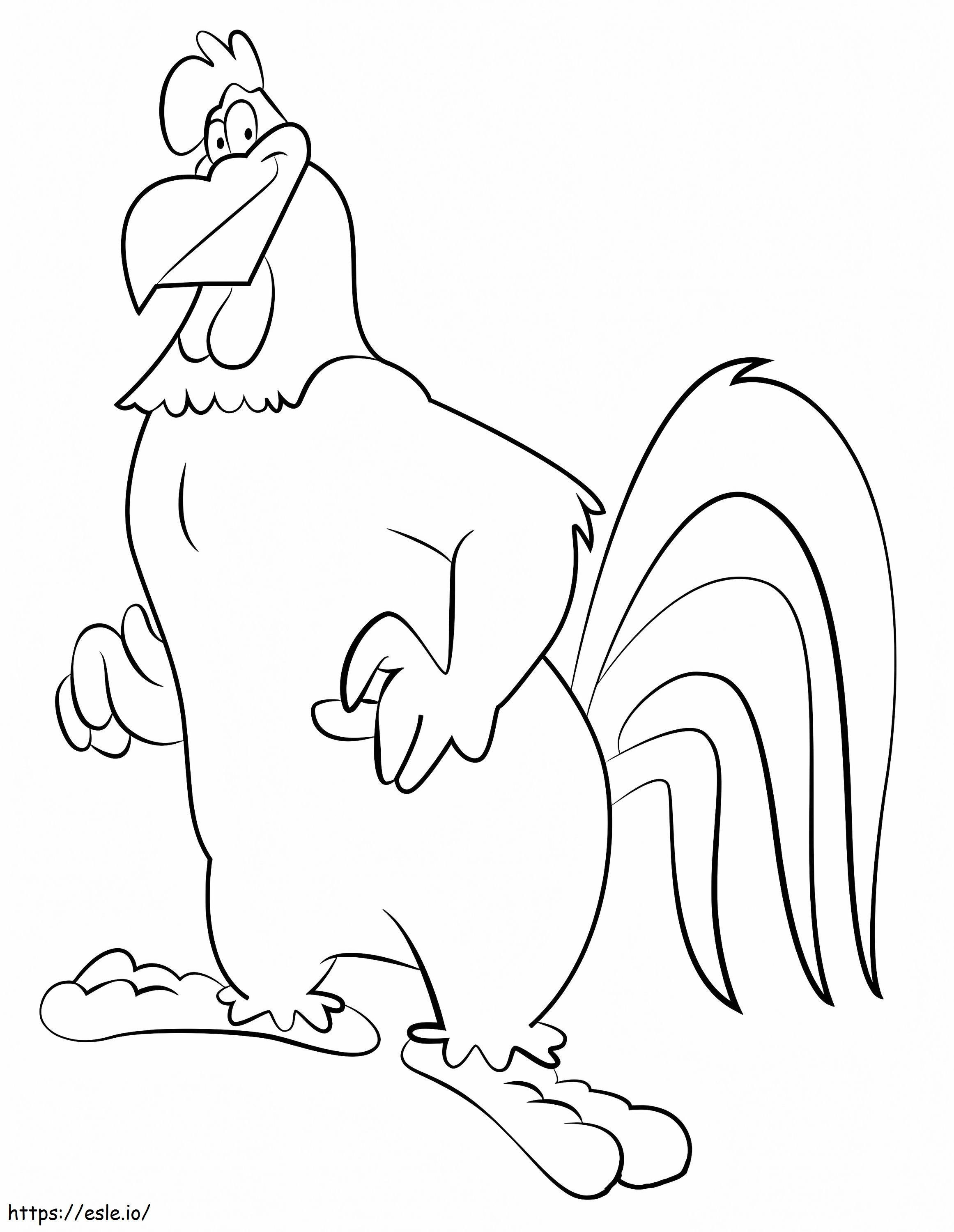Misthoorn Leghorn uit Looney Tunes kleurplaat kleurplaat