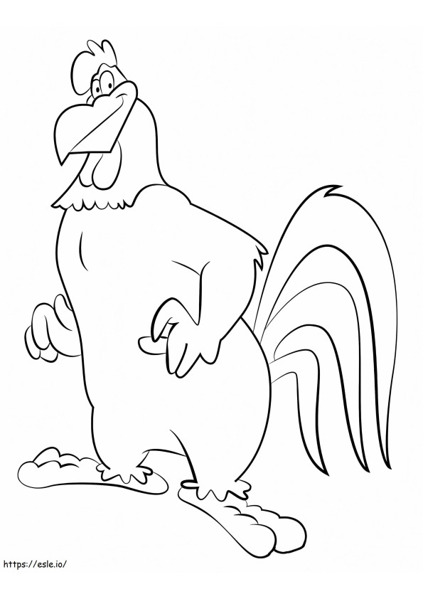 Misthoorn Leghorn uit Looney Tunes kleurplaat