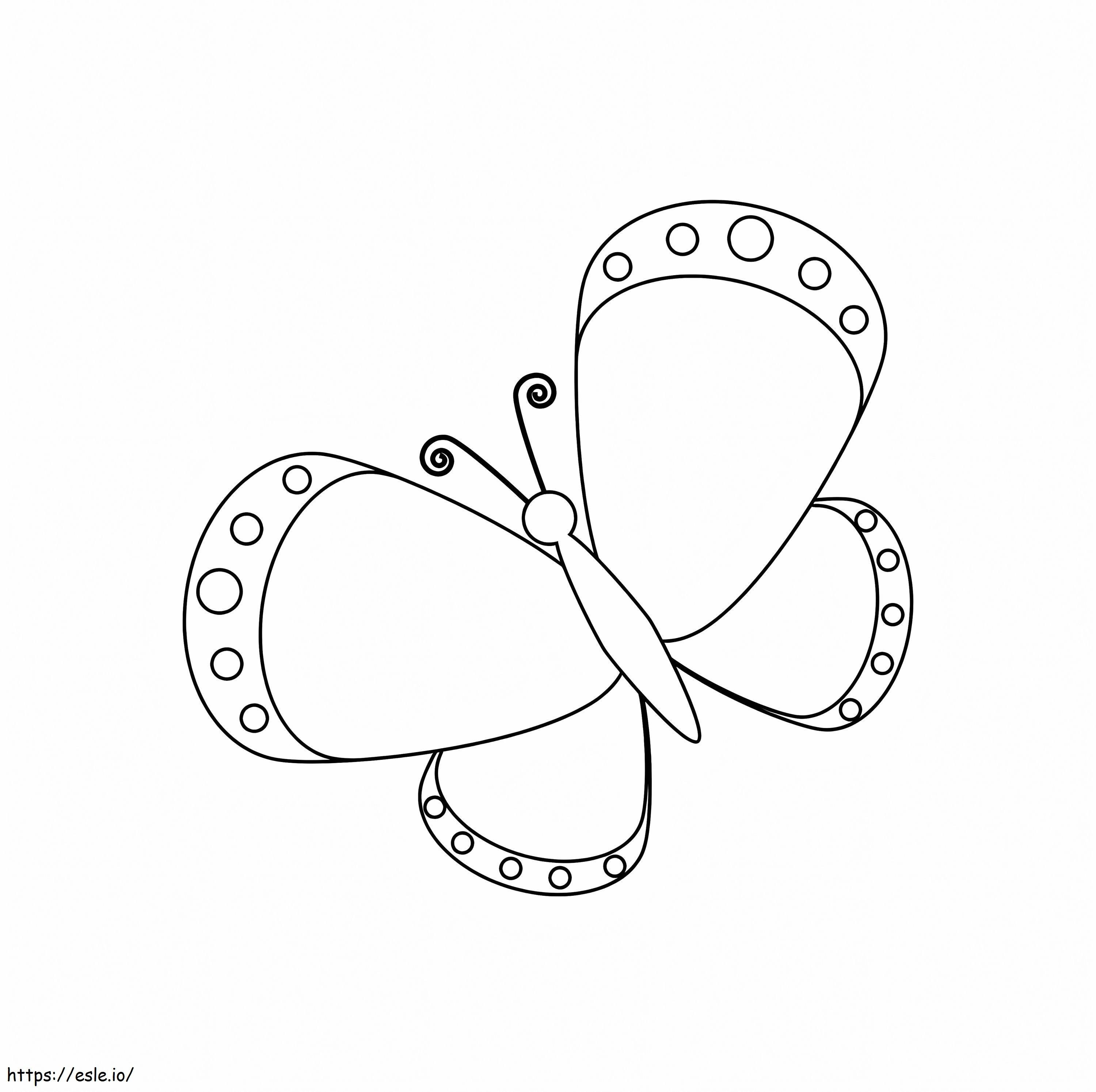 Coloriage Bon papillon à imprimer dessin