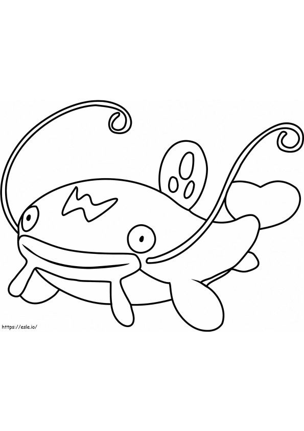 Whiscash Gen 3 Pokemon coloring page
