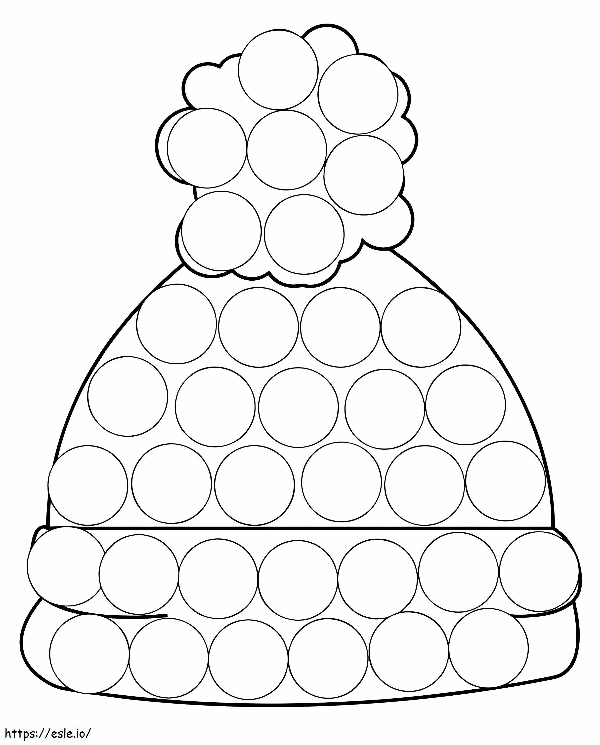 Beanie Dot Marker coloring page