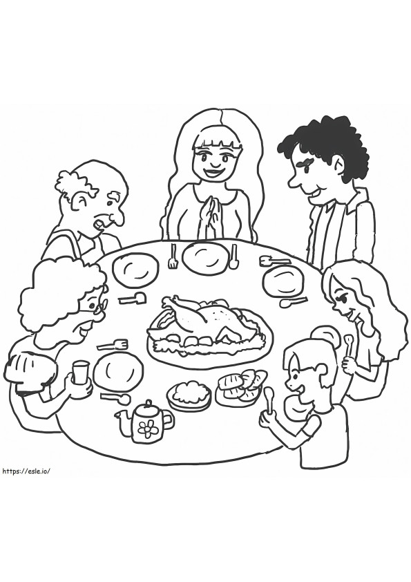 1588061599 Thanksgiving Dinner coloring page