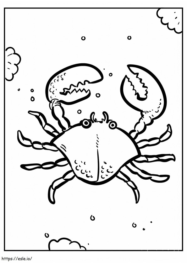 Coloriage Dessiner un crabe à imprimer dessin